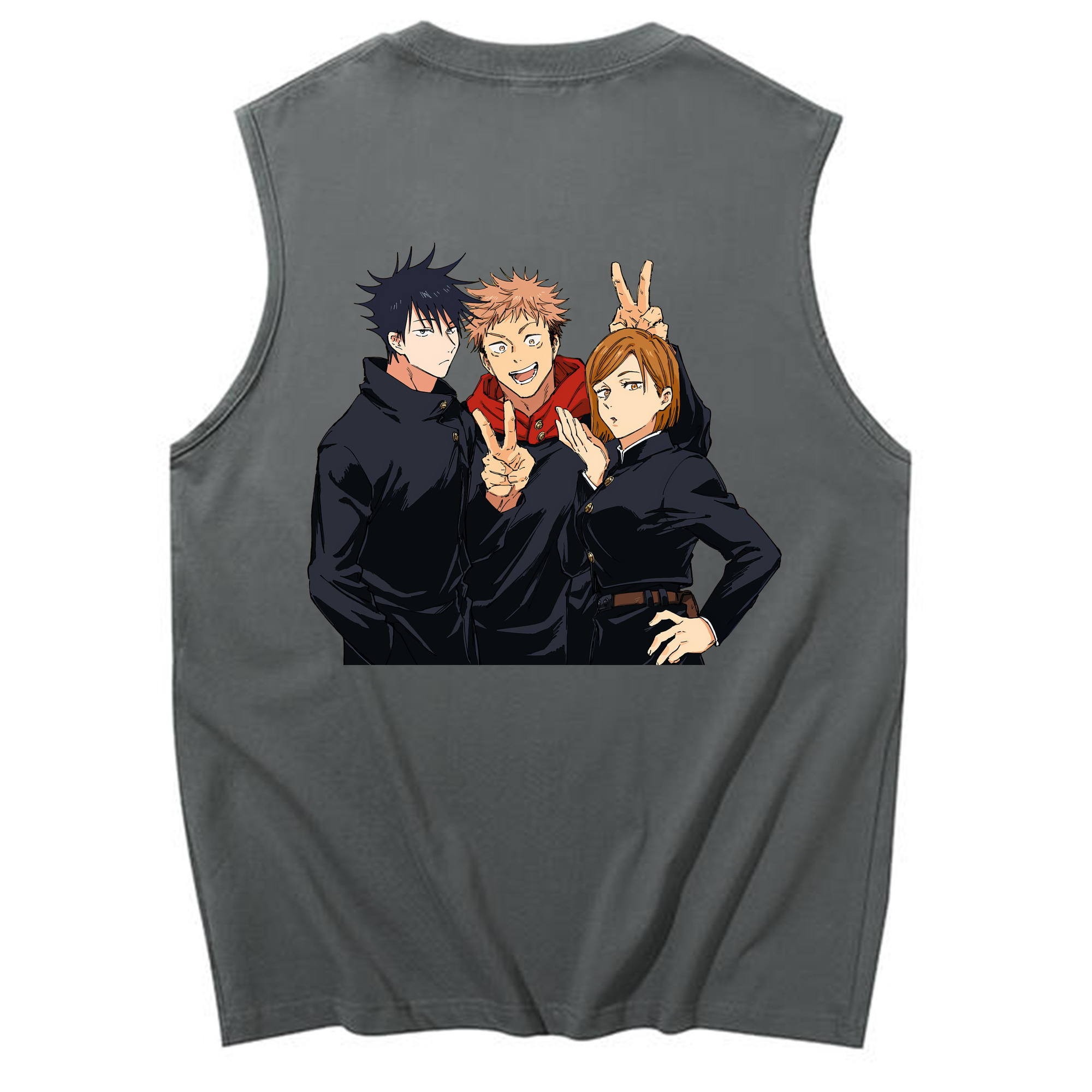 （画像用） 呪術廻戦 Jujutsu Kaisen コットン100％タンクトップ（背面プリント）